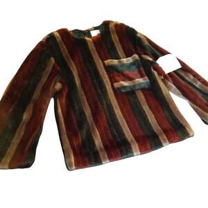 CF Goldman faux fur pocket long sleeveEUC